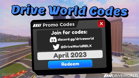 Drive World Codes