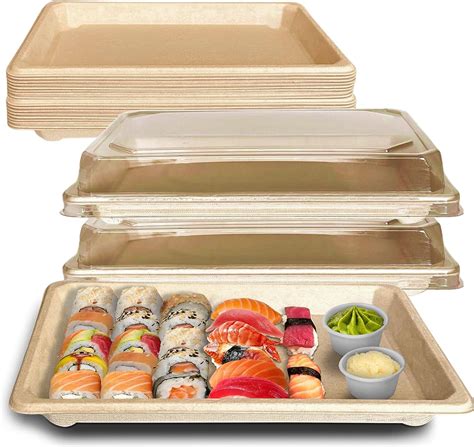 Eco Friendly Disposable Catering Trays Lids