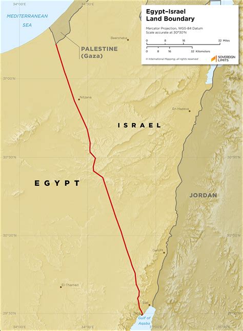 Egypt Israel Land Boundary Sovereign Limits