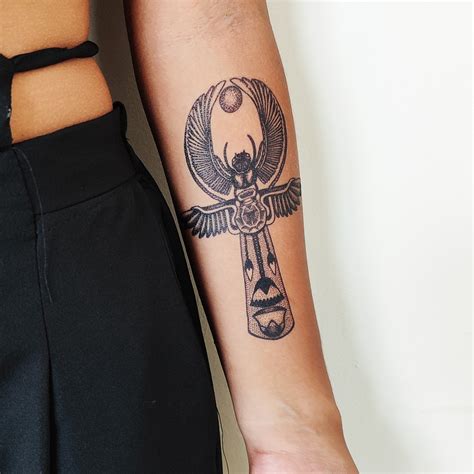 Egyptian Ankh Tattoo For Women