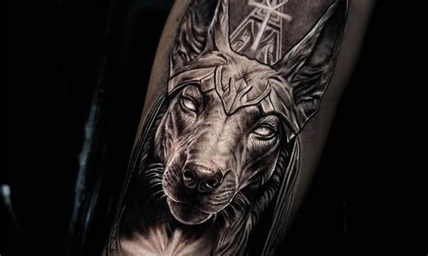 Egyptian Dog Tattoo Designs 16 Powerful Anubis Tattoo Designs With