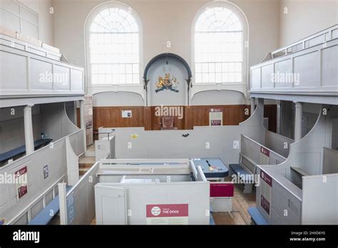 England Dorset Dorchester Shire Hall Museum Interior View Of The