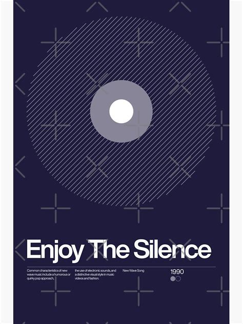 Enjoy The Silence Poster For Sale By Sub88 Redbubble