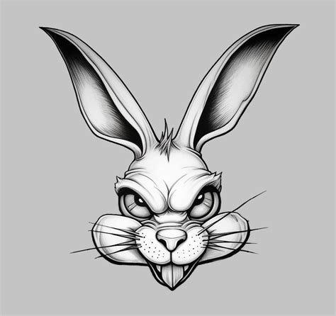 Evil Bunny Rabbit Tattoo