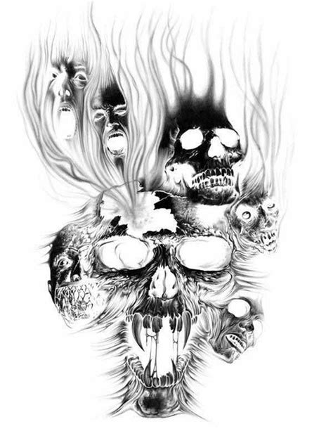 Evil Skull Tattoo Designs