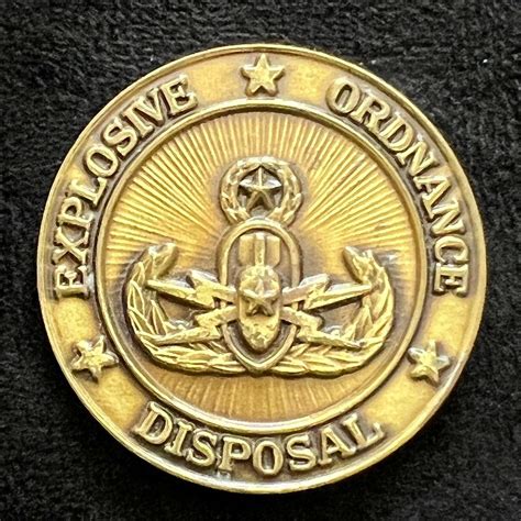 Explosive Ordnance Disposal Eod Military Challenge Coin Rolyat