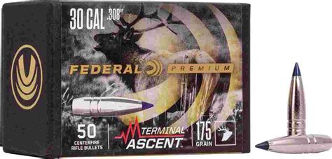 Federal 308 Caliber 175Gr Terminal Ascent Comp Bullet 50Rd Federal 308 Caliber 175Gr Terminal Ascent Comp Bullet 50Rd