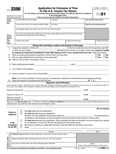 Federal Tax Extension Form 2021 Fill Out Sign Online Dochub