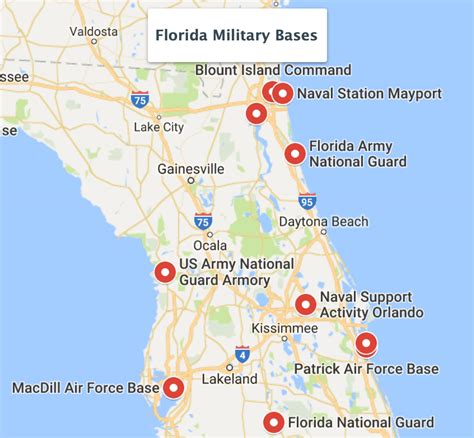 Florida Military Bases 21 Bases Militarybases Com