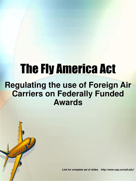 Fly America Act: Simplify Compliance