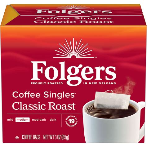 Folgers Coffee Singles Classic Roast Coffee Bags 38 Count Walmart Com Folgers Coffee Singles Classic Roast Coffee Bags 38 Count Walmart Com