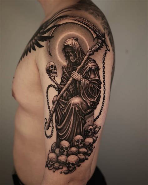 Forearm Grim Reaper Tattoo Bronctattooaus Com