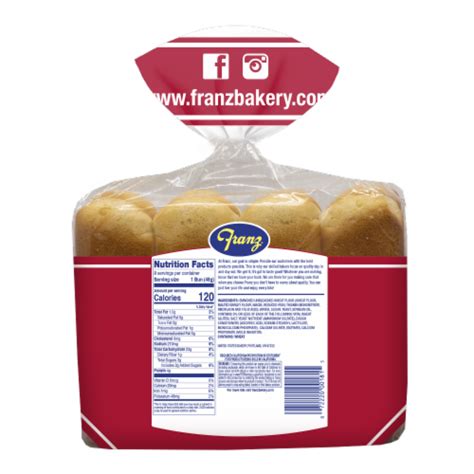 Franz Hot Dog Buns 8 Ct 12 Oz Kroger