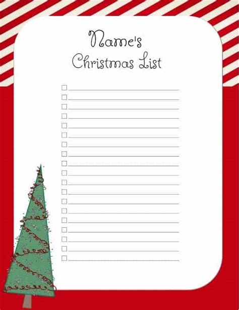 Free Christmas List Template Customize Online Amp Print At Home