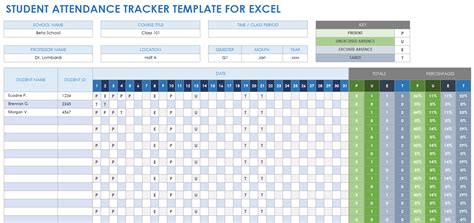 Free Excel Attendance Tracker Sheets Amp Lists Smartsheet