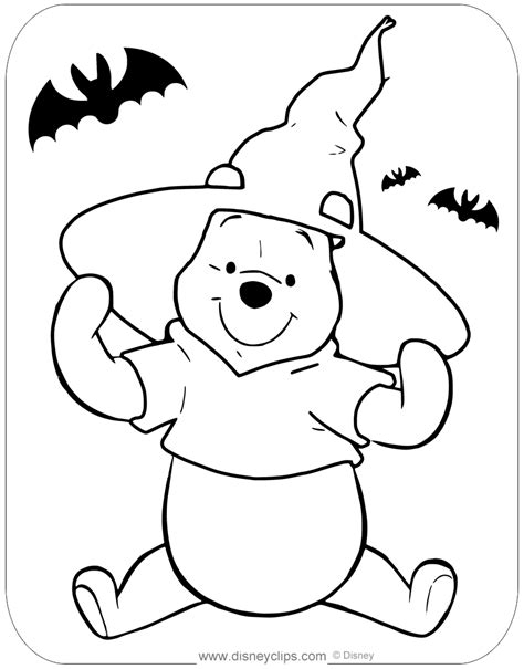 Free Printable Winnie The Pooh Halloween Coloring Pages Free