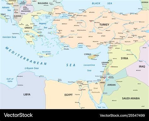 Free The Map Shows The Eastern Mediterranean Sea A Map Of The Middle East Letter A Is Located South Of The Brainly Com