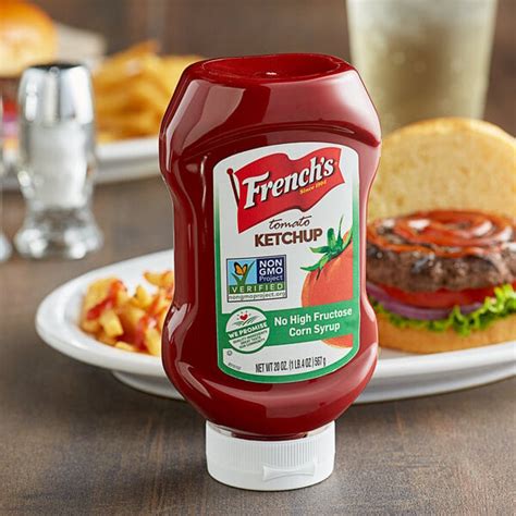 French S 20 Oz Tomato Ketchup Squeeze Bottle 12 Case
