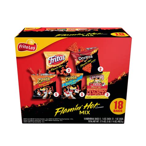 Frito Lay Flamin Amp 39 Hot Mix 30 Count