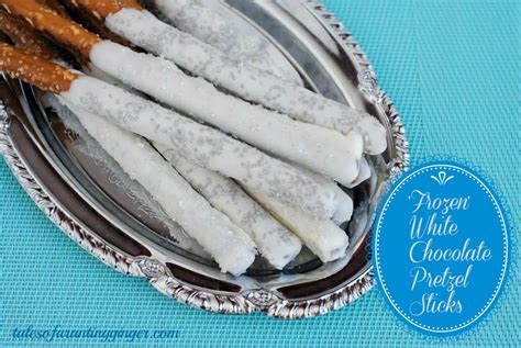 Frozen Inspired White Chocolate Pretzel Sticks Tales Of A Ranting Ginger