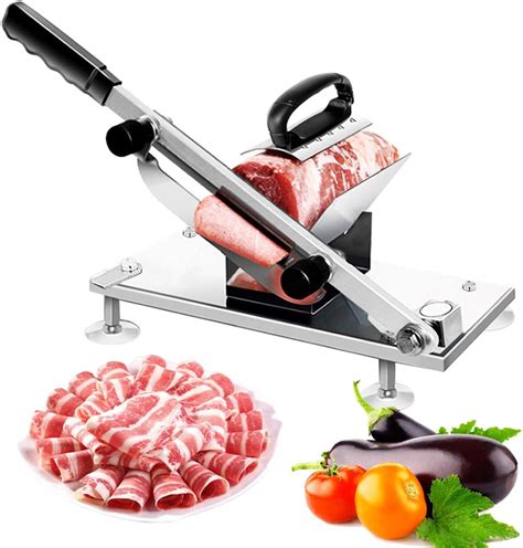 Frozen Meat Slicer Stainless Steel Manual Meat Slicer With Non Slip