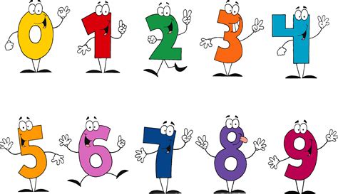 Funny Numbers Clip Art Library