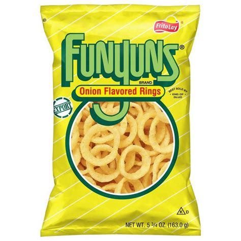 Funyuns Onion Flavored Rings Snack Chips 5 75 Oz Bag Great For
