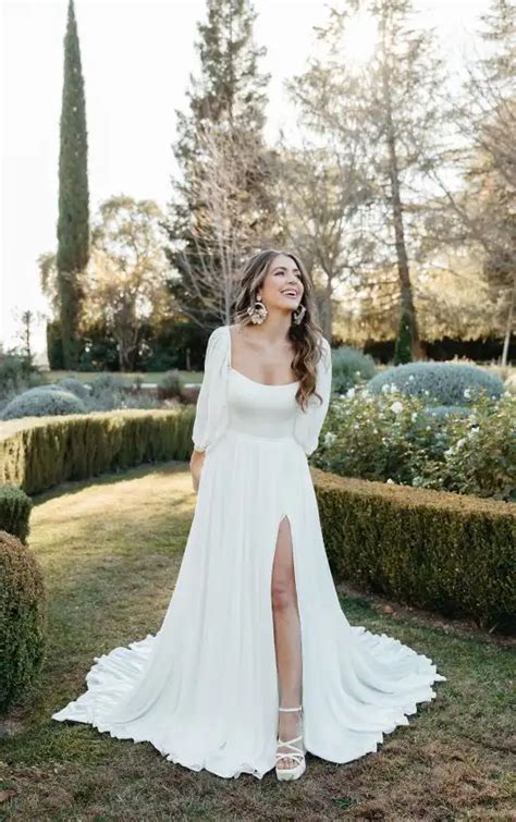 Garden Wedding Dresses with Sleeves: Discover Your Dream Look