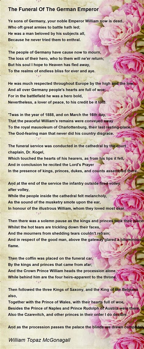 German Funeral Poem At William Hulsey Blog