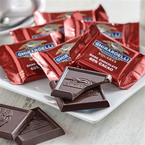 Ghirardelli Individually-Wrapped Dark Chocolate 60% Cacao Squares - 540 ...