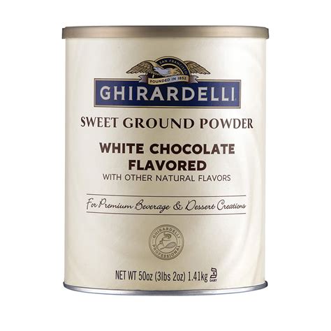Ghirardelli Sweet Ground White Chocolate Flavored Gourmet Powd