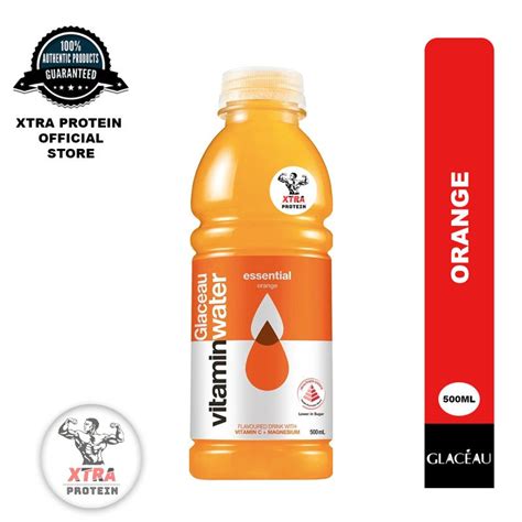 Glaceau Vitamin Water Orange 500Ml 12 Pack Xtra Protein Supplements