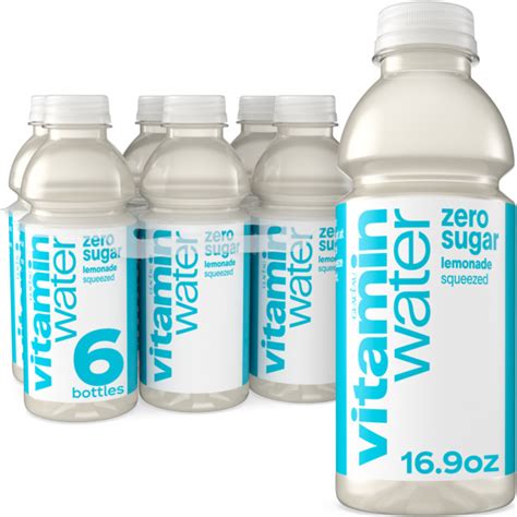 Glaceau Vitamin Water Zero Sugar Squeezed Lemonade 6 Pack 16 9Oz
