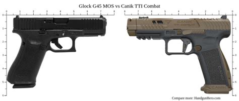 Glock G45 Vs Canik Tti Combat Size Comparison Handgun Hero Glock G45 Vs Canik Tti Combat Size Comparison Handgun Hero