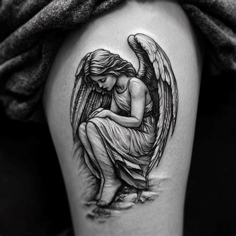 Guardian Angel Memorial Tattoos Chronic Ink