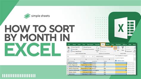 Guide For How To Sort By Month In Excel