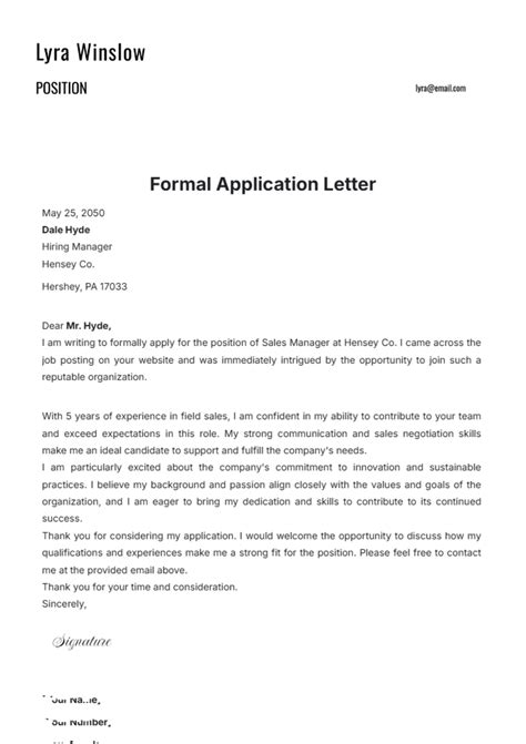 Guide To Writing An Application Letter Pdf R Sum Employment