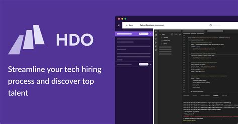 Hdo Technical Assessment Platform For Devops And Engineering Hiring Hdo Technical Assessment Platform For Devops And Engineering Hiring