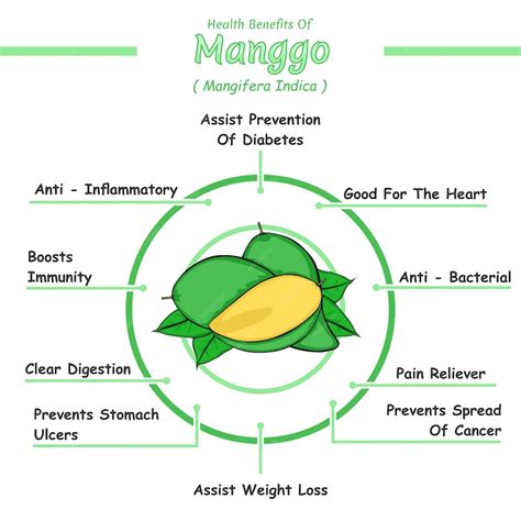 Health Benefits Of Mango Premium Vector