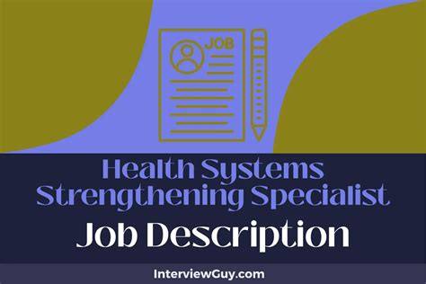 Health Systems Strengthening Jobs