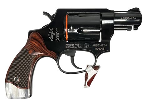 Heritage Roscoe 38Spl 2 Fixed Black White Pearl Grip Mgw