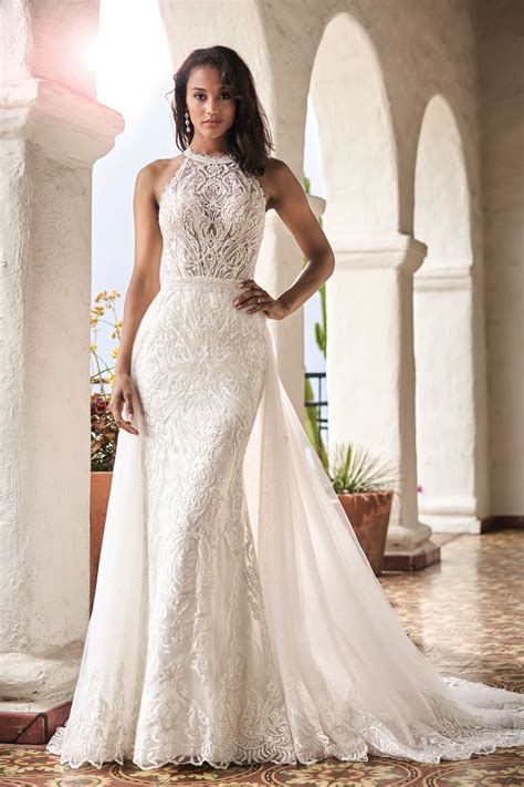 High Neckline Wedding Dress Trends 2023