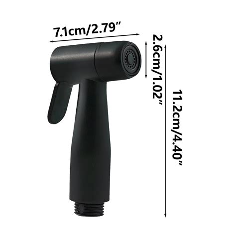 High Pressure Handheld Bidet Sprayer For Toilet Spray Guns Black