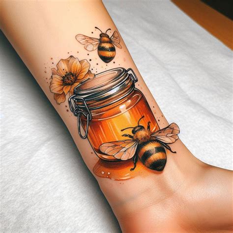 Honey Bee Tattoo Nectar Of Uniqueness Blossoming On Your Skin Your