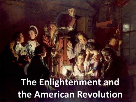 Enlightenment's Role in American Revolution Revolution