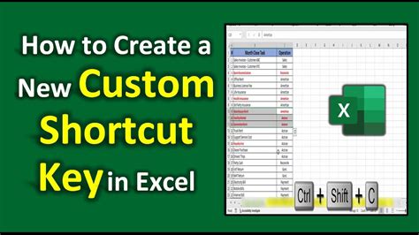 How To Add A New Custom Shortcut Key In Excel Excel Tricks