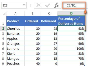 How To Calculate Percentage In Excel Formula With Examples