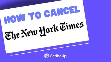 How To Cancel New York Times Subscription Explained