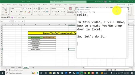 How To Create Yes No Drop Down List In Excel 2016 Calendar Printable