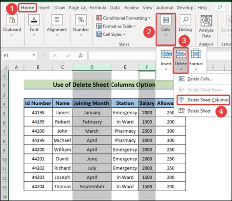 How To Delete Extra Columns In Excel